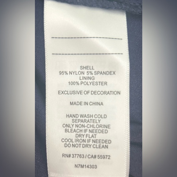 Laundry By Design Size 4 Blue Lace Overlay Mock High Neck Dress Sleeveless NWOT - Picture 6 of 8